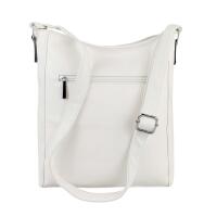 DAMEN TASCHE Umhängetasche Schultertasche Shopper Crossbody Henkeltasche CrossOver Kunstleder Beuteltasche Handtasche Hobo Bag Reise Weiß