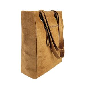 OBC Made in Italy Damen Leder Tasche Shopper Hobo Bag...