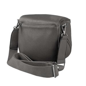 DAMEN TASCHEN Umhängetasche Crossbody Crossover Leder Optik Handtasche Shopper Petrol