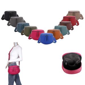 DAMEN TASCHEN Umhängetasche Crossbody Crossover Leder Optik Handtasche Shopper Petrol