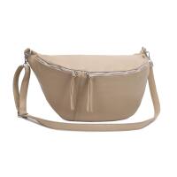 XXL Tasche Bauchtasche Hüfttasche Crossbody Schultertasche Umhängetasche Kunstleder Gürteltasche Crossover Slingntasche Unisex Bag Hellblau V2
