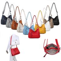 DAMEN TASCHE SHOPPER Schultertasche Umhängetasche Crossbody Henkeltasche Beuteltasche CrossOver Handtasche City Bag Reise Samt Wildleder Optik Kunstleder