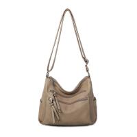 DAMEN TASCHE SHOPPER Schultertasche Umhängetasche Crossbody Henkeltasche Beuteltasche CrossOver Handtasche City Bag Reise Samt Wildleder Optik Kunstleder