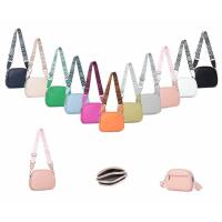 Damen Tasche Crossbody Umhängetasche Bodybag Schultertasche Metallic Handytasche Crossover Damentasche Schmucktasche Handtasche Reise Kunst-Leder Hellblau