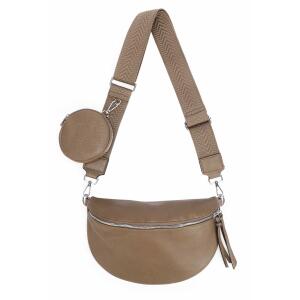 Damen Tasche Gürteltasche Crossbody Hüfttasche Bauchtasche Umhängetasche Cross-Over Bodybag Schultertasche Handytasche Kosmetiktasche Kunst-Leder L155 Taupe