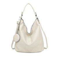 DAMEN TASCHE SHOPPER Hobo-Bag Schultertasche Umhängetasche Handtasche Damentasche Reisetasche Beuteltasche Leder Optik Beige