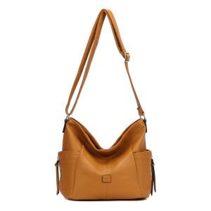 DAMEN TASCHE Shopper Schultertasche Umhängetasche Crossbody Henkeltasche CrossOver Beuteltasche Handtasche Hobo Bag Reise Kunst-Leder Gelb