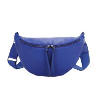DAMEN TASCHE Brusttasche Bauchtasche Hüfttasche Crossbody Unisex Schultertasche Umhängetasche Kunstleder Gürteltasche Crossover Slingntasche Reise Bag Königsblau