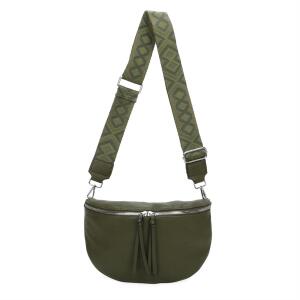 Damen Tasche Gürteltasche Crossbody Hüfttasche Bauchtasche Umhängetasche Cross-Over Bodybag Schultertasche Handytasche Kosmetiktasche Kunst-Leder L155 Olivgrün