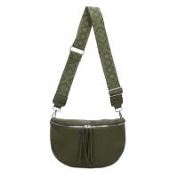 Damen Tasche Gürteltasche Crossbody Hüfttasche Bauchtasche Umhängetasche Cross-Over Bodybag Schultertasche Handytasche Kosmetiktasche Kunst-Leder L155 Olivgrün