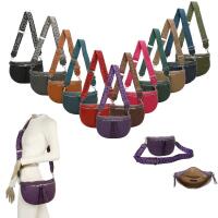 Damen Tasche Gürteltasche Crossbody Hüfttasche Bauchtasche Umhängetasche Cross-Over Bodybag Schultertasche Handytasche Kosmetiktasche Kunst-Leder L155 Olivgrün