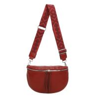 Damen Tasche Gürteltasche Crossbody Hüfttasche Bauchtasche Umhängetasche Cross-Over Bodybag Schultertasche Handytasche Kosmetiktasche Kunst-Leder L155 Rot