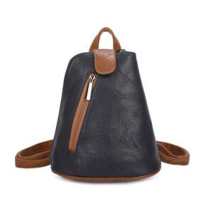 Damen Rucksack Schultertasche Umhängetasche BackPack Handtasche Crossover Crossbody Henkeltasche Reise Stadtrucksack Dunkelblau
