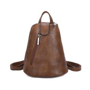Damen Rucksack Schultertasche Umhängetasche BackPack Handtasche Crossover Crossbody Henkeltasche Reise Stadtrucksack Braun