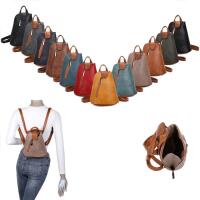 Damen Rucksack Schultertasche Umhängetasche BackPack Handtasche Crossover Crossbody Henkeltasche Reise Stadtrucksack Braun