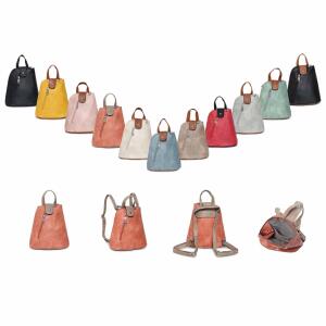 Damen Rucksack Schultertasche Umhängetasche BackPack Handtasche Crossover Crossbody Henkeltasche Reise Stadtrucksack Jeansblau