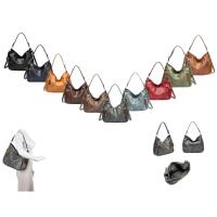 Damen Tasche Shopper Hobo-Bag Schultertasche Leder Optik Umhängetasche Handtasche Crossover Reisetasche Beuteltasche Handtasche Himmelblau