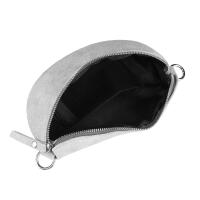 Made in Italy DAMEN LEDER Gürteltasche Crossbody Hüfttasche Bauchtasche Umhängetasche Brusttasche CrossOver Bodybag Schultertasche Handytasche Geldtasche Tasche Schminktasche Kosmetiktasche Beige (Wildleder)