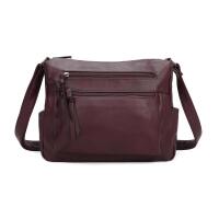 DAMEN TASCHE SHOPPER Schultertasche Umhängetasche Crossbody Henkeltasche Beuteltasche CrossOver Handtasche City Bag Reise Kunst-Leder Bordo