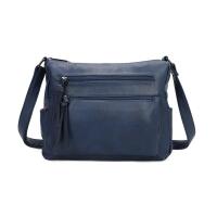 DAMEN TASCHE SHOPPER Schultertasche Umhängetasche Crossbody Henkeltasche Beuteltasche CrossOver Handtasche City Bag Reise Kunst-Leder Blau