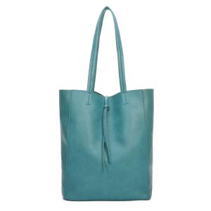 OBC Damen Tasche Set 2in1 Shopper Handtasche Crossbody Hobo Bag Schultertasche Umhängetasche Metallic Cross-Over DIN-A4 