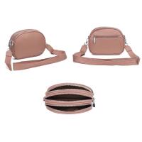 Damen Tasche Crossbody Umhängetasche Bodybag Schultertasche Metallic Handytasche Crossover Damentasche Kunstleder Schmucktasche Handtasche Reise Schokobraun