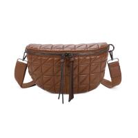 Damen Tasche Nylontasche Gürteltasche Brusttasche Crossbody Hüfttasche Bauchtasche Bodybag Umhängetasche Cross-Over Schultertasche Handytasche Slingntasche Reise Bag Cognac