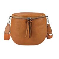 DAMEN TASCHEN Schultertasche Umhängetasche Crossbody Crossover Leder Optik Handtasche Shopper Cognac.