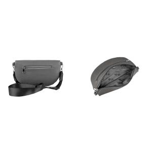 Damen Tasche Gürteltasche Crossbody Leder Optik Hüfttasche Bauchtasche Umhängetasche Cross-Over Bodybag Schultertasche Handytasche Leder Optik Altrosa