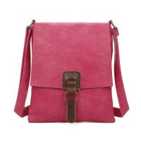 Damen Tasche Crossbody Handtasche Messenger Schultertasche Umhängetasche Shopper Tablettasche bis ca. 7-8 Zoll Henkeltasche Überschlagtasche Leder Optik Pink