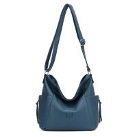 DAMEN TASCHE Shopper Schultertasche Umhängetasche Crossbody Henkeltasche CrossOver Beuteltasche Handtasche Hobo Bag Reise Kunst-Leder Blau