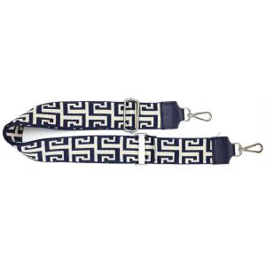Made in Italy DAMEN SET Gürteltasche + Schultergurt LEDER Crossbody Hüfttasche Bauchtasche Umhängetasche Brusttasche CrossOver Bodybag Schultertasche Handytasche Tasche Navy S (22cm) + Gürtel