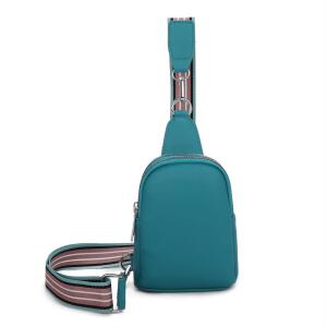 DAMEN TASCHE Crossbody Bodybag Sling Rucksack Crossover Handytasche  Schultertasche Brusttasche Umhängetasche Minibag Abendtasche Unisex Türkis