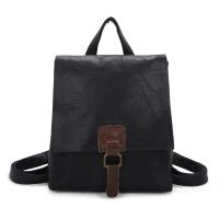 Damen Rucksack Tasche Crossbody Handtasche Messenger Schultertasche Umhängetasche Shopper Vintage Kuriertasche Überschlagtasche Leder Optik Dunkelblau