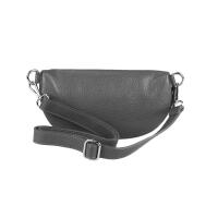 Made in Italy DAMEN SET Gürteltasche + Schultergurt LEDER Crossbody Hüfttasche Bauchtasche Umhängetasche Brusttasche CrossOver Bodybag Schultertasche Handytasche Geldtasche Tasche Kosmetiktasche Navy S (22cm) + Gürtel