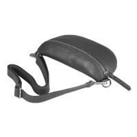 Made in Italy DAMEN SET Gürteltasche + Schultergurt LEDER Crossbody Hüfttasche Bauchtasche Umhängetasche Brusttasche CrossOver Bodybag Schultertasche Handytasche Geldtasche Tasche Kosmetiktasche Navy S (22cm) + Gürtel