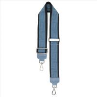 Schulterriemen Riemen Gürtel für ihre Tasche Taschengürtel Taschenriemen Schultergurt Umhängegurt mit Karabinerhaken Muster Taschengurt Jeansblau-Beige