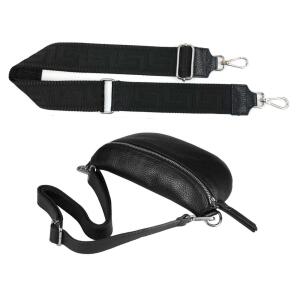 Made in Italy DAMEN SET Gürteltasche + Schultergurt LEDER Crossbody Hüfttasche Bauchtasche Umhängetasche Brusttasche CrossOver Bodybag Schultertasche Handytasche Geldtasche Tasche Kosmetiktasche