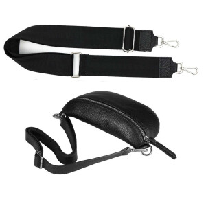 Made in Italy DAMEN SET Gürteltasche + Schultergurt LEDER Crossbody Hüfttasche Bauchtasche Umhängetasche Brusttasche CrossOver Bodybag Schultertasche Handytasche Geldtasche Tasche Kosmetiktasche