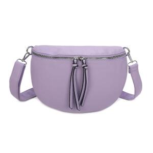 Damen Tasche Gürteltasche Crossbody Hüfttasche Bauchtasche Umhängetasche Cross-Over Bodybag Schultertasche Handytasche Kosmetiktasche Kunst-Leder L155 Flieder