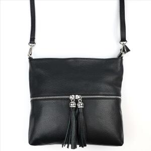 OBC Made in Italy DAMEN LEDER TASCHE Bodybag Schultertasche  CrossOver Umhängetasche Handtasche Ledertasche Damentasche Crossbody