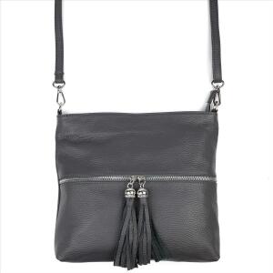 OBC Made in Italy DAMEN LEDER TASCHE Bodybag Schultertasche  CrossOver Umhängetasche Handtasche Ledertasche Damentasche Crossbody