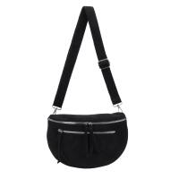 Damen Tasche Gürteltasche Crossbody Leder Optik Hüfttasche Bauchtasche Umhängetasche Cross-Over Bodybag Schultertasche Handytasche Leder Optik Schwarz XL