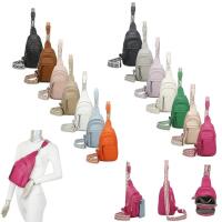 Damen Bodybag Sling Tasche Rucksack Gürteltasche Crossbag Crossover Schultertasche Crossbody Brusttasche Umhängetasche Schwarz