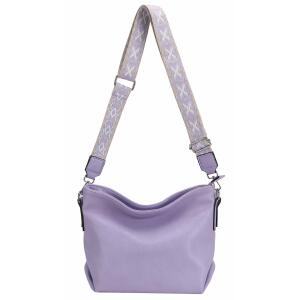 Damen Tasche Shopper Hobo-Bags Crossbody Schultertasche Umhängetasche Handtasche Gürteltasche Crossover Kunst-Leder Flieder