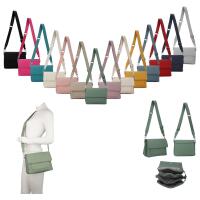 DAMEN TASCHE SHOPPER Brusttasche Schultertasche Crossbody Trio Umhängetasche Messenger Handtasche Crossover BodyBag Leder Optik Beige