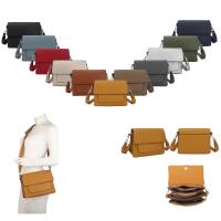 DAMEN TASCHE SHOPPER Brusttasche Schultertasche Crossbody Trio Umhängetasche Messenger Handtasche Crossover BodyBag Leder Optik Silber