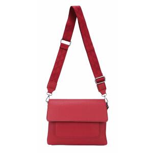 DAMEN TASCHE SHOPPER Brusttasche Schultertasche Crossbody Trio Umhängetasche Messenger Handtasche Crossover BodyBag Leder Optik Rot