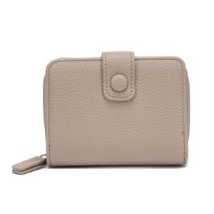 DAMEN GELDBÖRSE Brieftasche Wallet Geldtasche Portemonnaie Kreditkartenetu Portafoglio Kartenetui Geldbeutel Taupe