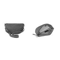 Made in Italy DAMEN LEDER TASCHE Gürteltasche Crossbody Hüfttasche Bauchtasche Umhängetasche Wildleder Brusttasche CrossOver Bodybag Schultertasche Handytasche Geldtasche Schwarz (Wildleder)